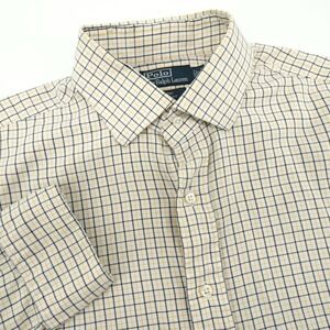 Polo Ralph‎ Lauren Regent Classic Fit Dress Shirt Mens 17 34/35 XL Plaid Check
